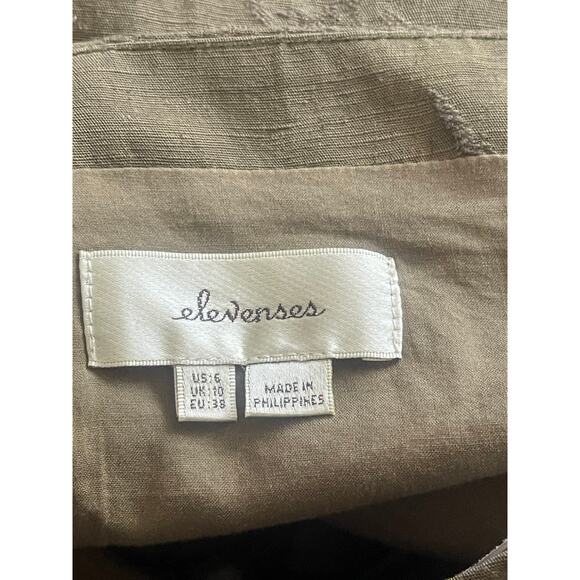 Anthropologie‎ Elevenses Jumpsuit Olive Green - Picture 10 of 12